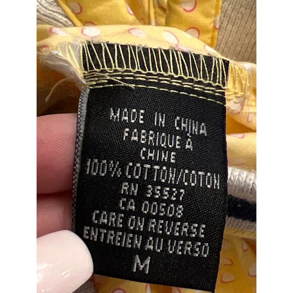 Le Jean De Marithe + Francois Girbaud Yellow / White Top M - Picture 5 of 5